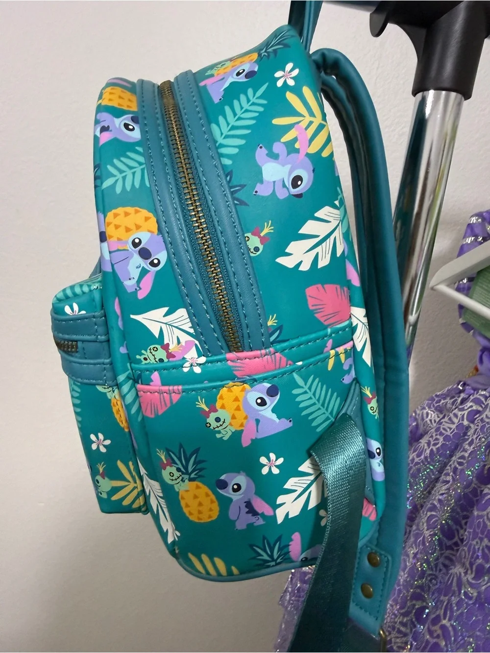 Loungefly Disney Lilo & Stitch Teal Mini Backpack